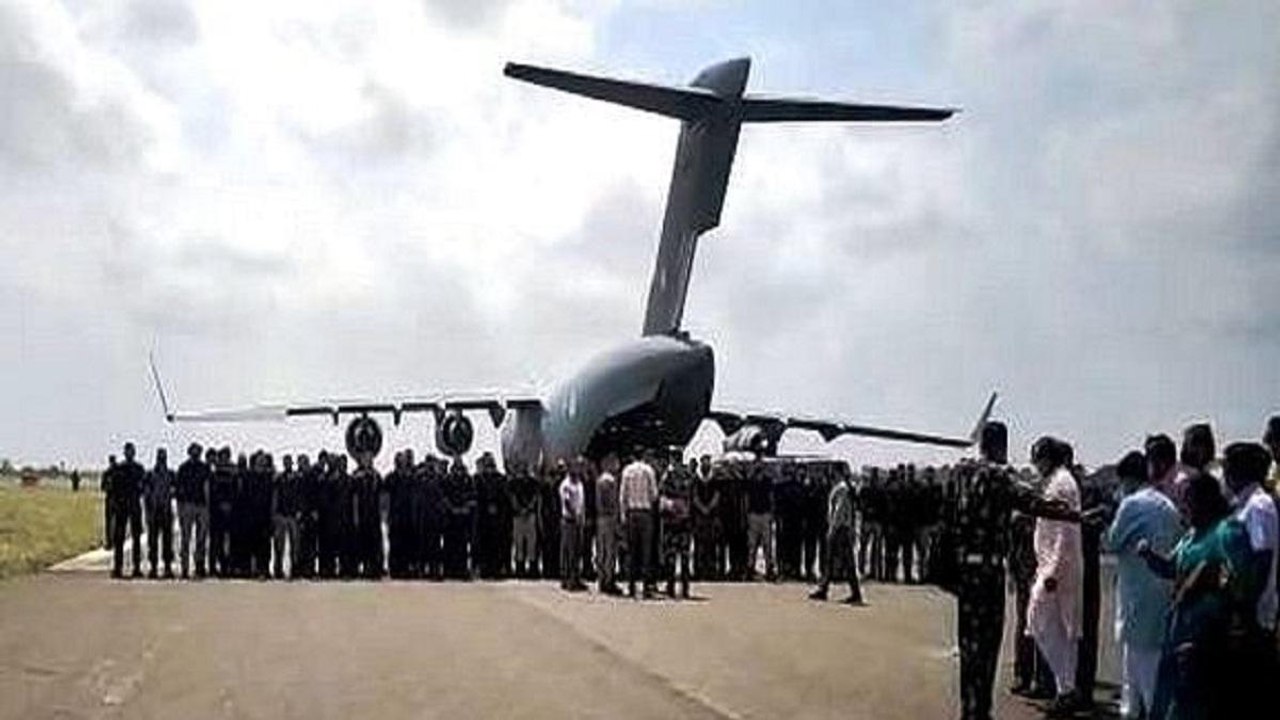 Evacuated Indians from Kabul chant Bharat Mata Ki Jai