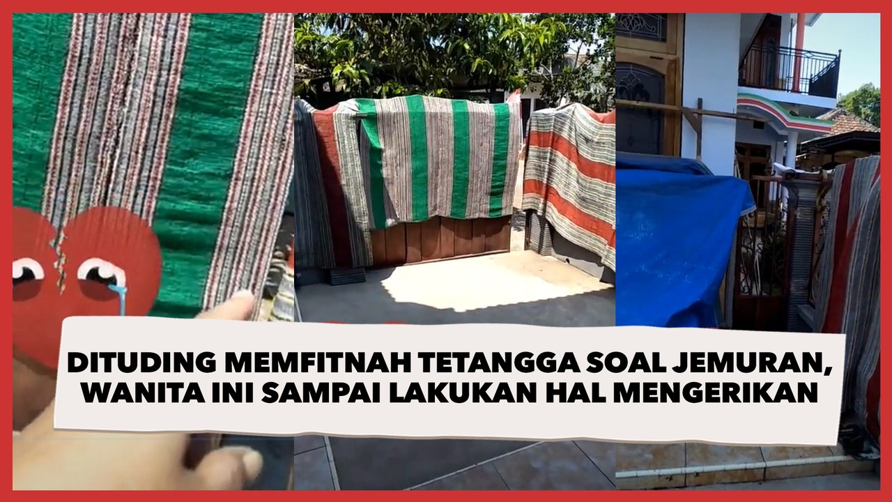 Dituding Memfitnah Tetangga soal Jemuran, Wanit...