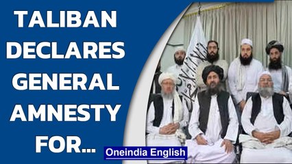 下载视频: Taliban declare general amnesty for Afghan govt officials; ask them to resume work | Oneindia News