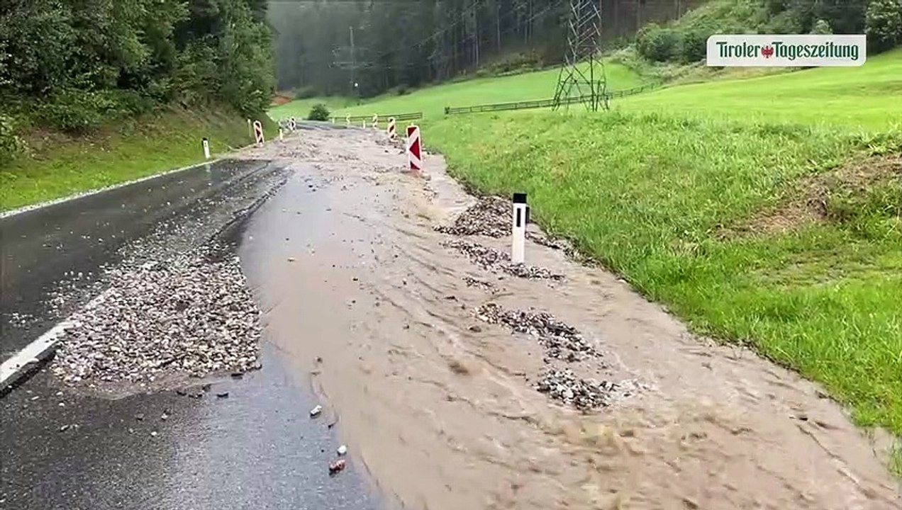 Heftige Unwetter in Tirol: Muren, Hagel und Überflutungen
