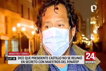 Ministro Torres sobre visita de profesores a Palacio: "No los recibieron en secreto"