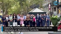 Cataluña conmemora el cuarto aniversario de los atentados en Barcelona y Cambrils