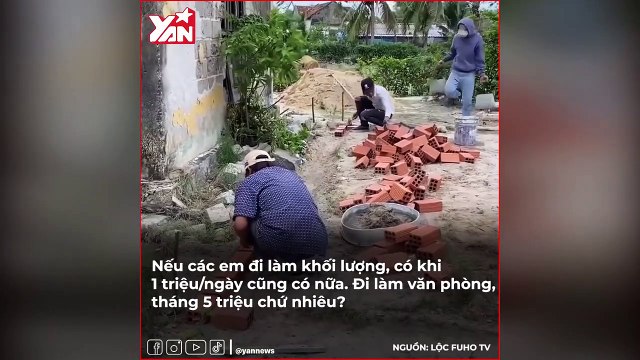 Lộc Fuho khoe làm thợ hồ lương 1 triệu/ngày, ăn đứt dân văn phòng gây tranh cãi MXH