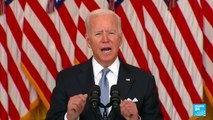 Biden defends Afghanistan decision, blames Afghan army's unwillingness to fight