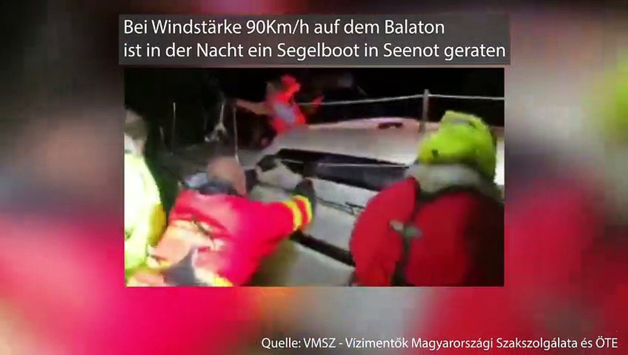 Seenotrettung auf dem Balaton