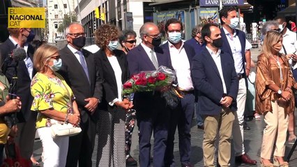 Homenatge a les víctimes dels atemptats del 17-A
