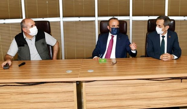 Son dakika haberleri... ÇANAKKALE - AK Parti Grup Başkanvekili Turan, Çanakkale'de Yangın Yönetim Merkezi'ni ziyaret etti