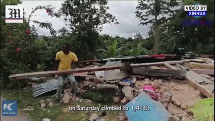 Haiti quake death toll hits 1,419