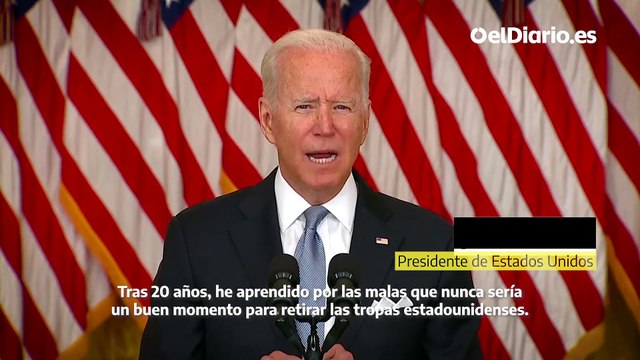 Biden defiende la retirada: EEUU no debe combatir y morir en una guerra que los afganos no están dispuestos a librar