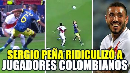 PERÚ VS COLOMBIA: SERGIO PEÑA RIDICULIZÓ A COLOMBIANOS CON GENIALES JUGADAS - COPA AMÉRICA
