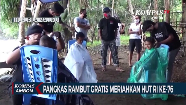 Pangkas Rambut Gratis Meriahkan HUT RI Ke-76