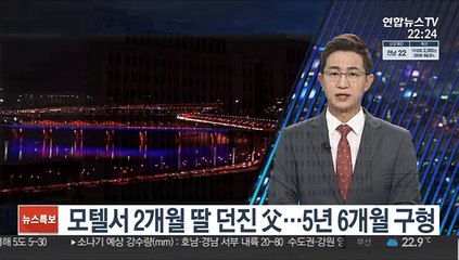 모텔서 2개월 딸 던진 父…5년 6개월 구형