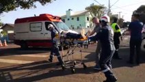 Idosa fica ferida após colisão com carro da saúde na Região Central de Cascavel
