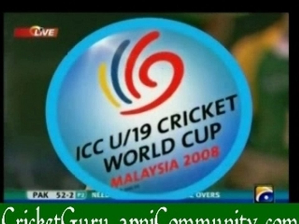 Pak u19 v sa u19 wc 2nd semi(pak inning) p4 hq