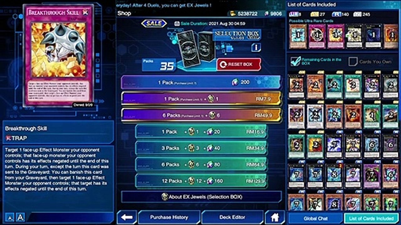 YuGiOh Duel Links - Mini Selection Box Vol3 Unbox!!!