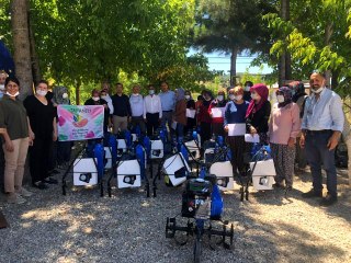 Tapanlı kadın üreticilere FAO ve devletten çapa desteği