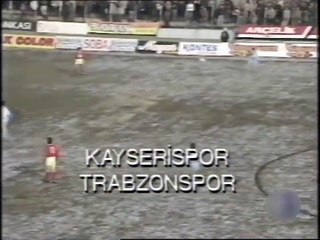 Kayserispor 0-1 Trabzonspor 29.11.1992 - 1992-1993 Turkish 1st League Matchday 13