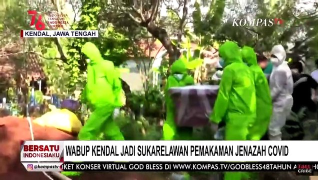 Tanpa Ragu, Wakil Bupati Kendal Terjun Langsung jadi Sukarelawan Pemakaman Jenazah Covid-19