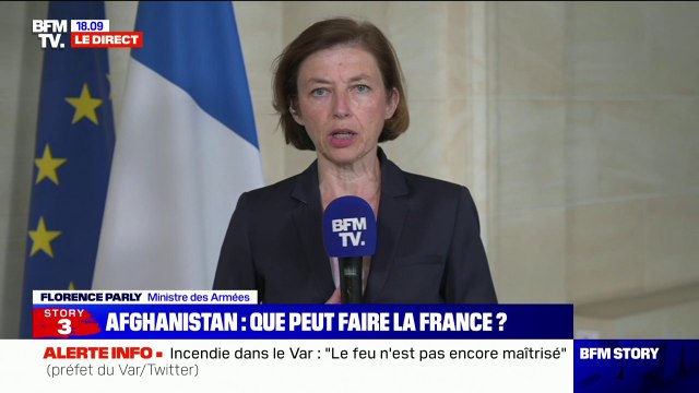 Florence Parly: Nous sommes très heureux d'avoir pu accueillir une quarantaine de personnes qui rentrent de Kaboul