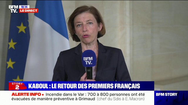 Florence Parly: Il reste quelques dizaines d'Afghans dont nous considérons qu'ils doivent pouvoir être rapatriés le plus rapidement possible