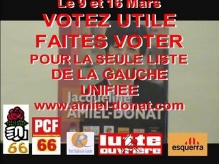 Nicole GASPON PARTI COMMUNISTE AVEC J. AMIEL DONAT