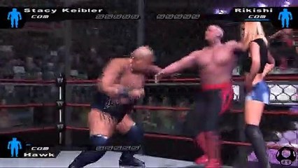 Here Comes the Pain Stacy Keibler vs Rikishi vs Hawk