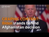 Biden speech on Afghanistan- defends withdrawal, blames Afghan government for Taliban takeover