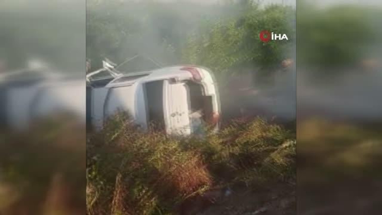 Emniyet kemeri kaza da hayat kurtardı