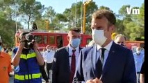 Incendie de Gonfaron: Emmanuel Macron salue le courage des sapeurs pompiers