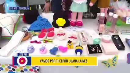 Expoferia con emprendedores en el cerro Juana Laínez