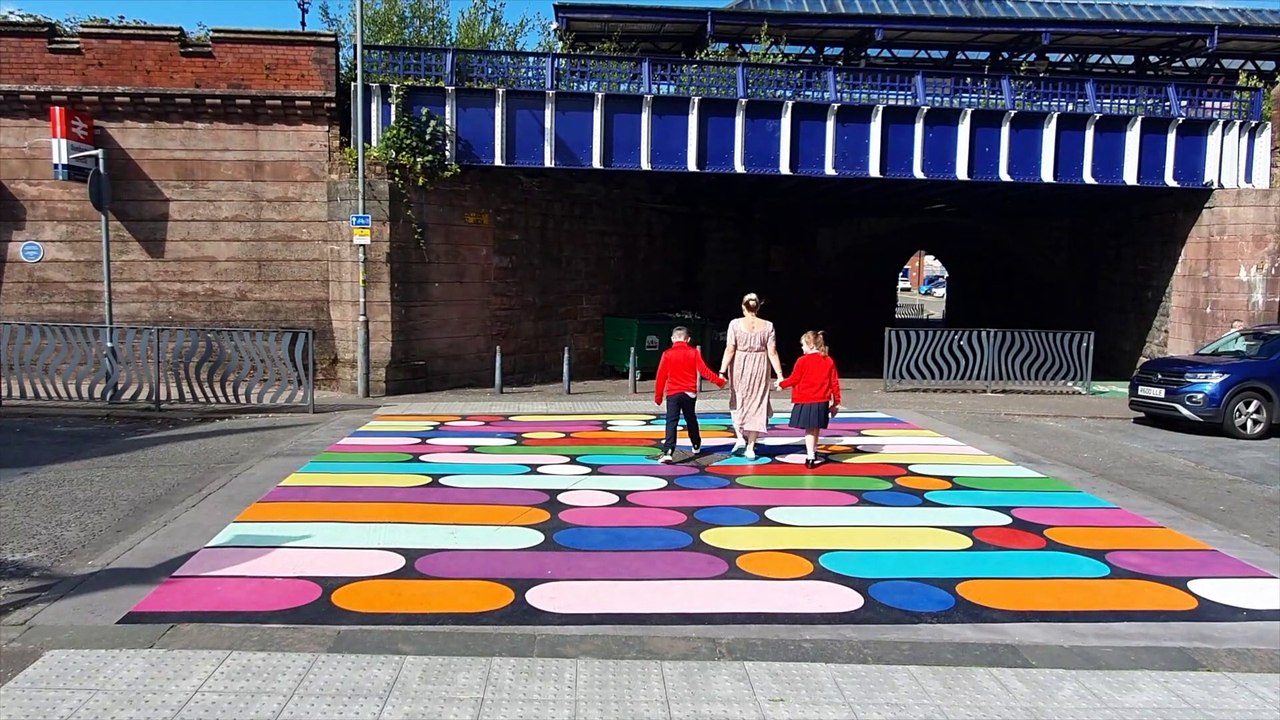 Funky Road Crossing Dumbarton