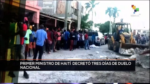 teleSUR Noticias 15:30 17-08: Primer ministro de Haití decretó tres días de duelo nacional
