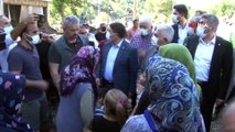 Binali Yıldırım selin vurduğu Zafer Köyü'nde