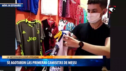 Se agotaron las primeras camisetas de Messi
