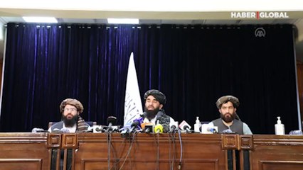 Taliban basın toplantısı düzenliyor! "Kimseye kin beslemiyoruz"