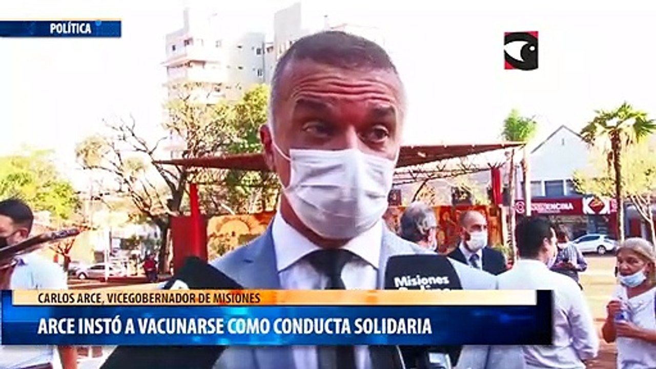 Arce instó a vacunarse como conducta solidaria