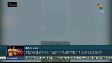 Russia: Prototype military plane crashes outside Moscow