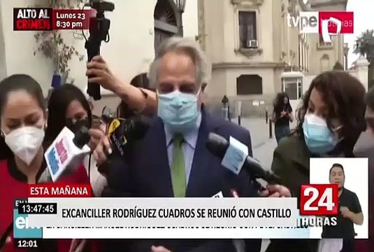 Exministro Rodríguez Cuadros se reunió con Pedro Castillo, luego de presunta renuncia de Héctor Béjar