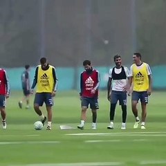 Lionel Messi & Dimaria Training