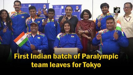 First Indian batch of Paralympic team leaves for Tokyo