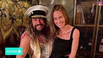 Jason Momoa and Emilia Clarke Beam In 'Game Of Thrones' Reunion