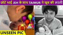 Taimur Ali Khan Shows Extreme LOVE Towards His Little Brother Jeh | Adorable Picture