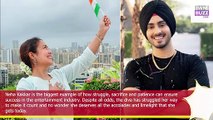 Neha Kakkar caught on camera smiling on Independence Day, Rohanpreet Singh leaves a romantic reply