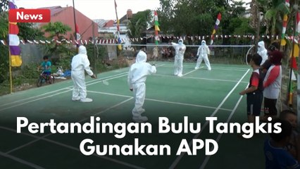 NGAKAK !! PERTANDINGAN BULU TANGKIS GUNAKAN APD | GERAAH WOY...!!