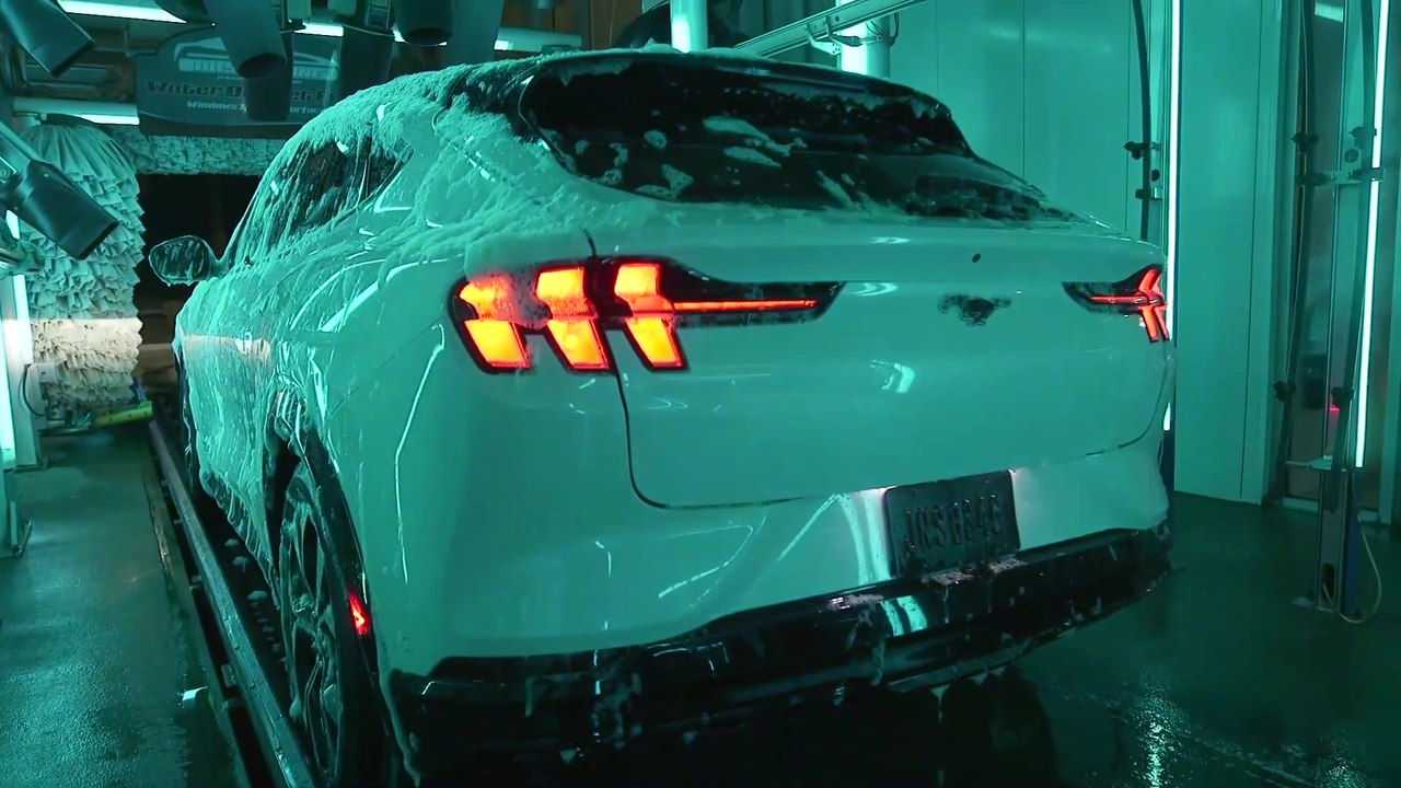 Ford Mustang MachE Car Wash video Dailymotion