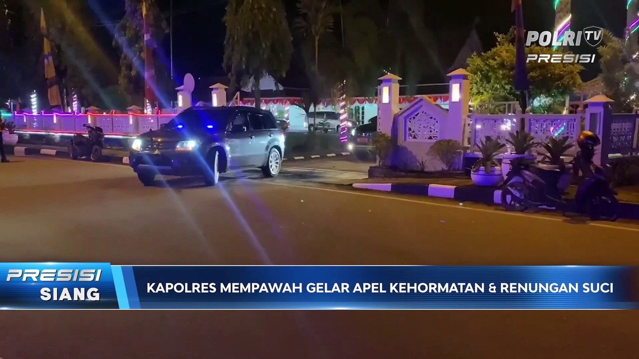 Kapolres Mempawah Pimpin Apel Kehormatan Dan Renungan Suci Dalam Rangka HUT Kemerdekaan RI Ke 76