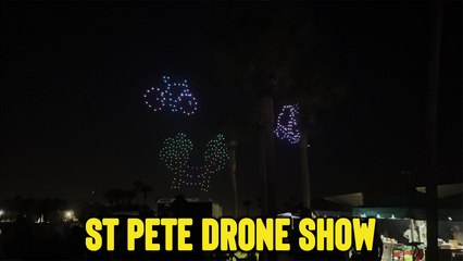 'Enchanting Drone Show Lights Up the Night Sky in St. Petersburg, Florida'