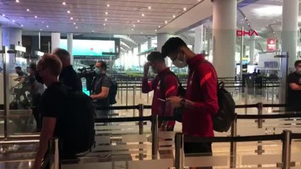 SPOR Galatasaray kafilesi, Randers maçı için Danimarka'ya hareket etti