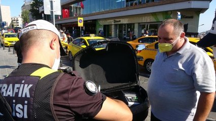 Ceza kesilen taksi sürücüsünden ilginç tepki: "Allah bin kere razı olsun"