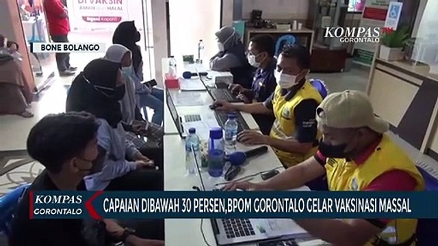 Capaian Dibawah 30 Persen, BPOM Gorontalo Gelar Vaksinasi Massal